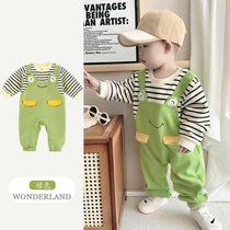 Vêtements pour bébés Vêtements dautomne Vêtements pour hommes manches longues Cute Cartoon Super Cute Out to Newborn One-piece Clothes Fall