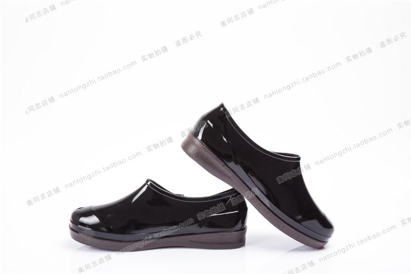 Kéo trở lại mưa khởi động của nam giới thấp cắt ngắn ống giày không thấm nước trọng lượng nhẹ mặc dày nền tảng không trượt cao su giày nhà bếp làm việc giày đầu bếp giày giày chống nước Adidas