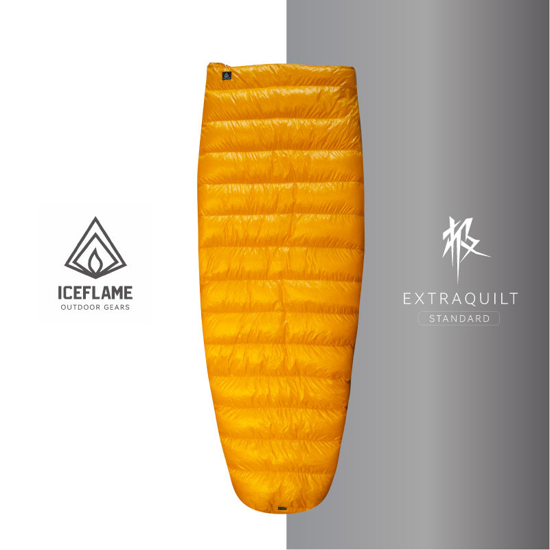 Ice Firework lAME extreme series bottomless sleeping bag base version white duck suede light weight 20D-Taobao