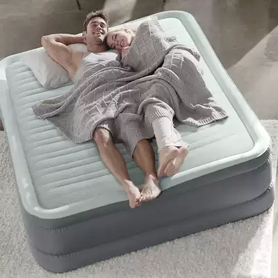 intex Inflatable bed bedroom double-layer raised inflatable mattress double lunch break single Home portable inflatable bed