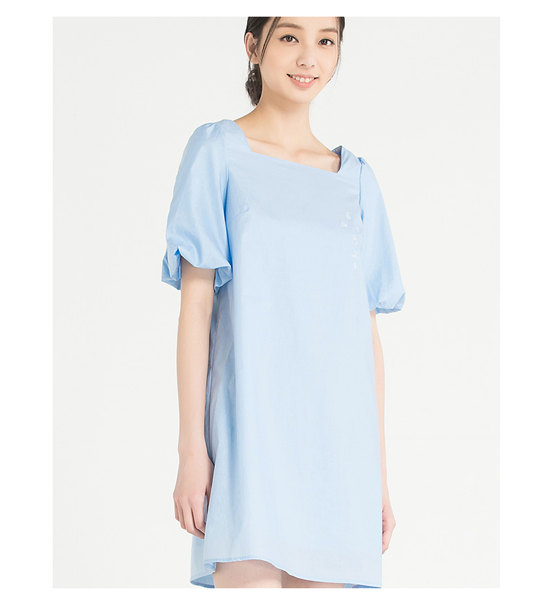 Broadcast My Story Counter Sản phẩm mới Word Puff Sleeve Midi dài Dress