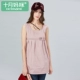 Tháng Mười Mẹ phù hợp với bức xạ bà bầu thời trang điều chỉnh pha trộn áo vest sợi bốn mùa