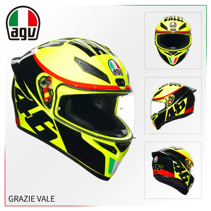 AGV Полушлем, гоночный шлем для мужчин и женщин противотуманной
