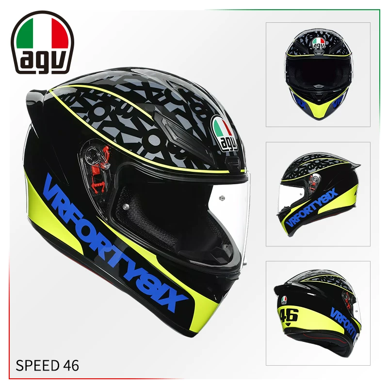 AGV Полушлем, гоночный шлем для мужчин и женщин противотуманной