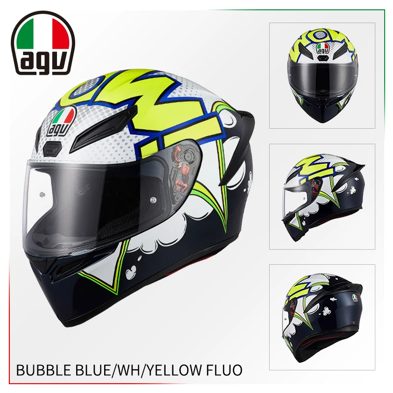 AGV Полушлем, гоночный шлем для мужчин и женщин противотуманной