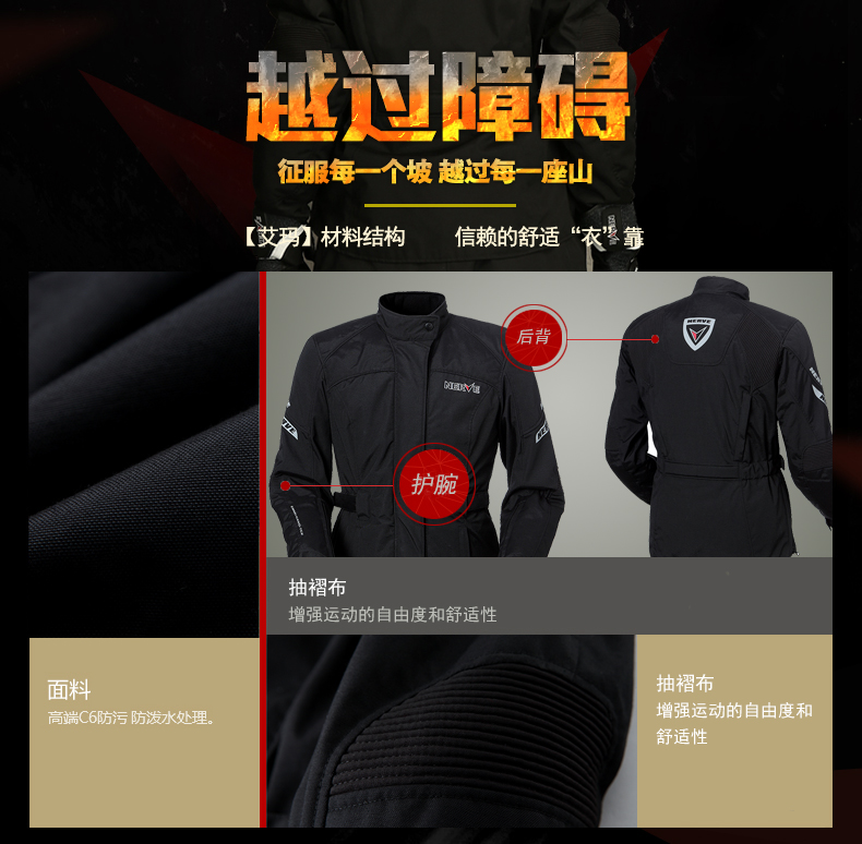 Xe máy của phụ nữ NERVE Jersey phù hợp với mùa đông ấm áp không thấm nước chống vỡ cuộc đua đầu máy bốn mùa - Xe máy Rider thiết bị bao tay moto