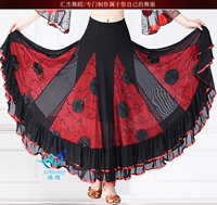 Черный цветок+большая красная большая юбка