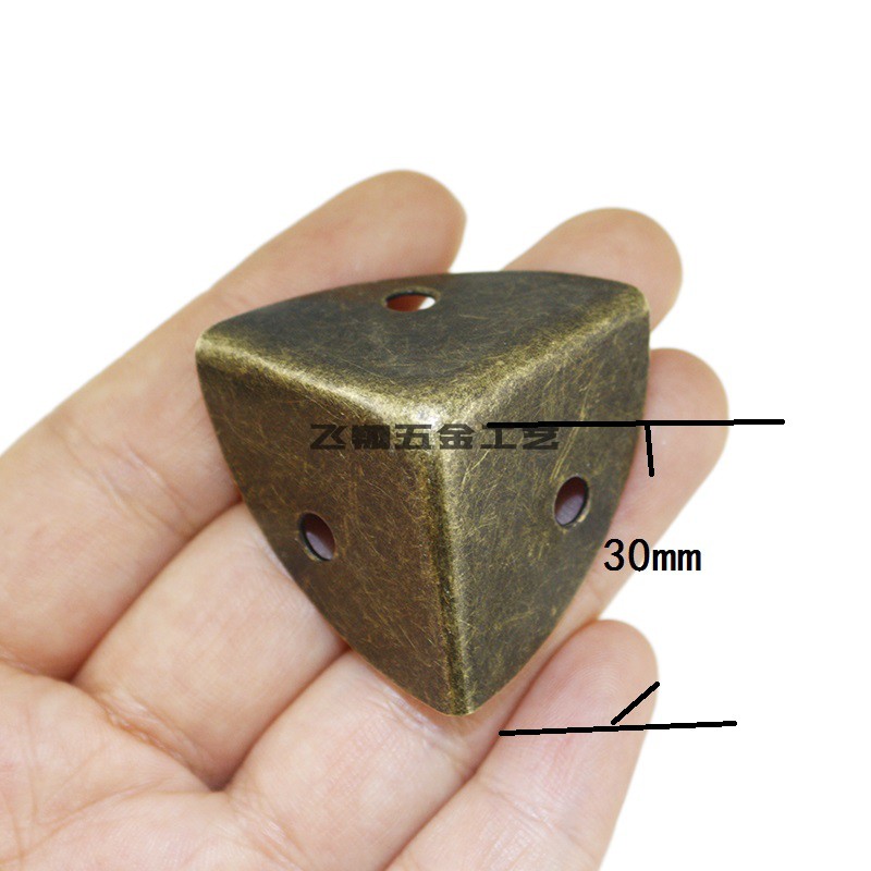 30 Side Box Wrap Corner Guard Wrap edge sheet Imitation Ancient Wooden Case Gift Box Wrap Corner Flying Hardware Corner Code Small Corner