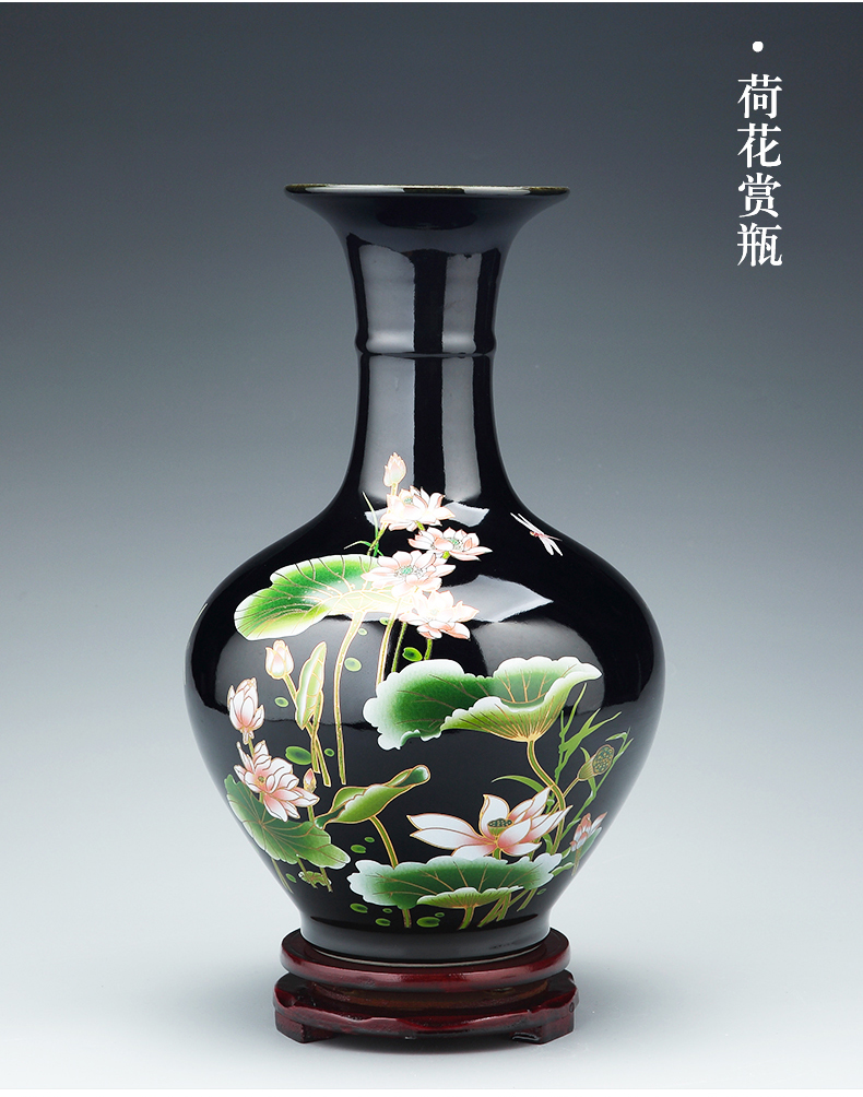 Jingdezhen ceramics vase furnishing articles sitting room of Chinese style household flower arrangement of TV ark, wine decoration decoration