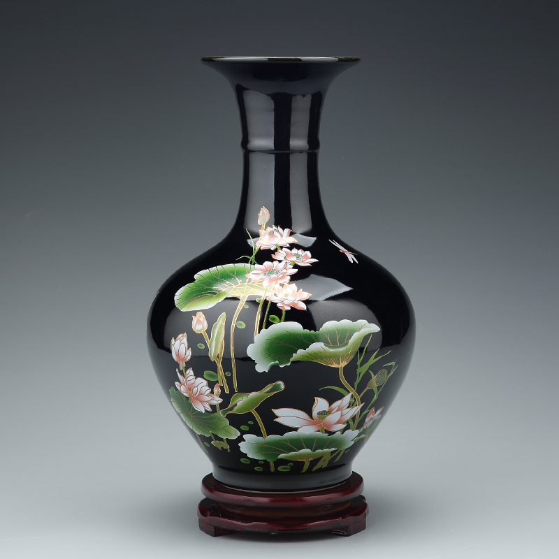 Jingdezhen ceramics vase furnishing articles sitting room of Chinese style household flower arrangement of TV ark, wine decoration decoration