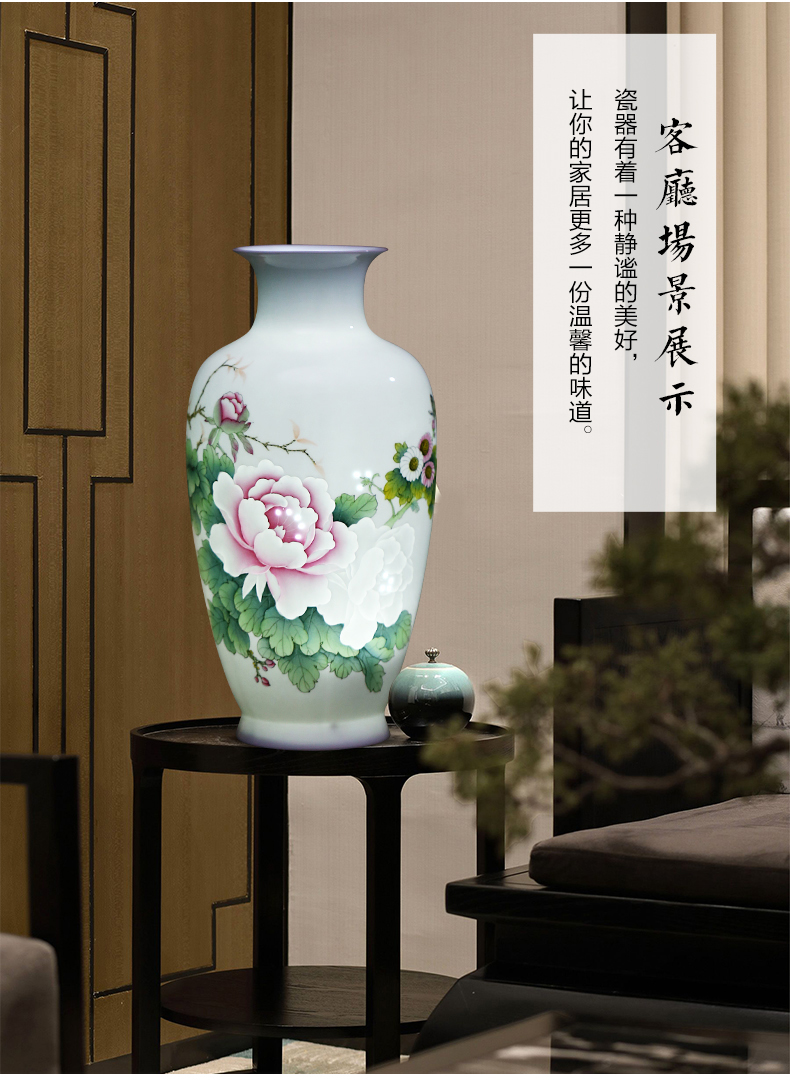 The Master of jingdezhen ceramics hand - made splendor in knife clay vase furnishing articles sitting room of Chinese style household ornaments