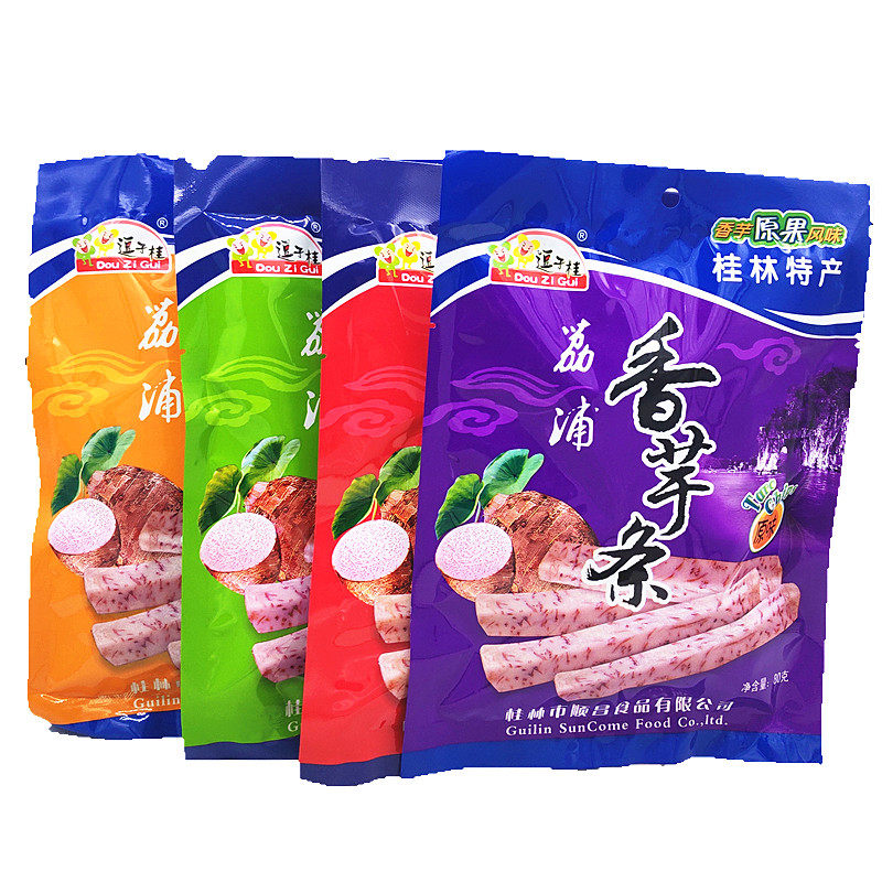 Guilin production Shunchang teases Gui series 80 gr Lipu taro with original flavor of the original flavor and spicy and hot potato strips
