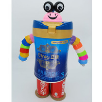 Turn waste into treasure waste use environmental protection manual waste sorting creative robot milk powder cans cans