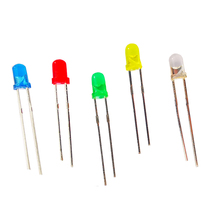 Line 3MM is a light-emitting diode White Red Yellow Green Blue highlighting Ф 3 short foot indicator LED