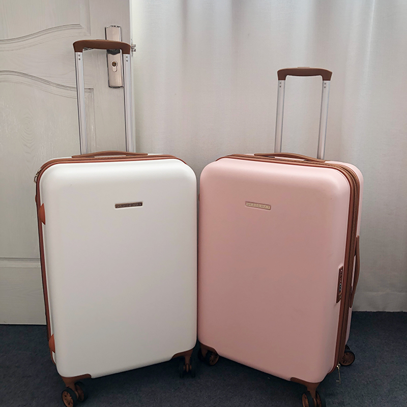 Muted suitcase Women's small Japanese style inlaid cute teenage girl little fresh explosion-proof pull-lever suitcase den case