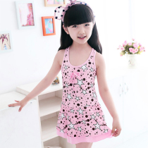Girls Swimsuit Princess Skirt style big child Korean cute conservative student one-piece girl swimsuit Childrens swimming suit