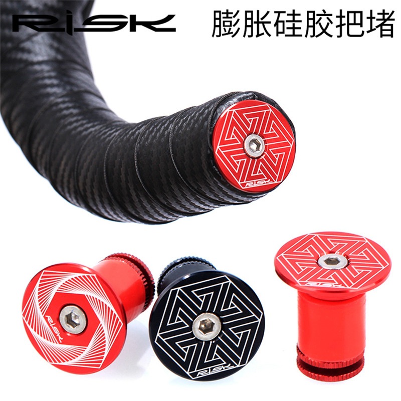 RISK Mountain Highway Bicycle Cover-headed Aluminum Alloy Expansion Lock to plug the block with a knife and plug the lid