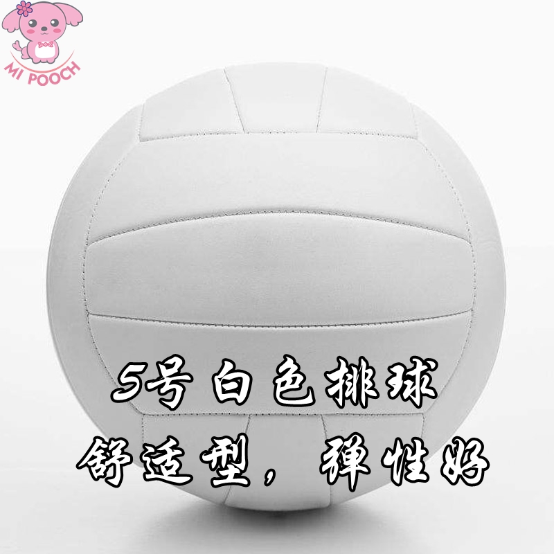 (Mibao) No. 5 PU Signature Signature Super Comfortable White High School Entrance Examination Students Adult Sports Game Activities Volleyball