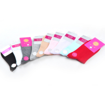 Ms Otiai pure color summer thin cotton socks deodorant sweat absorption Meat color candy cotton socks 6 pairs