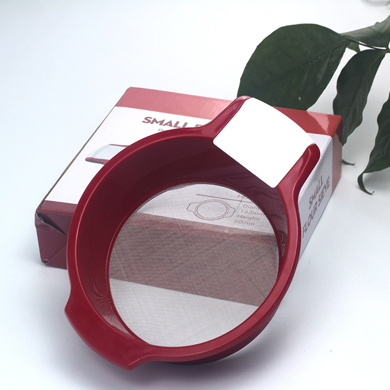 Выпечка кухни инструмент мука сито какао -порошковое сито сито сито пластик 6 -килограммовый порошок пирога из нержавеющей стали.