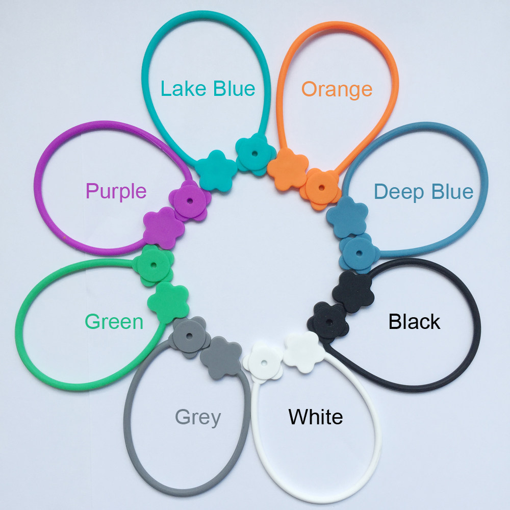 New plum-shaped silica gel magnet winder data wire ear machine wire rationalizers cable winder 8 colors