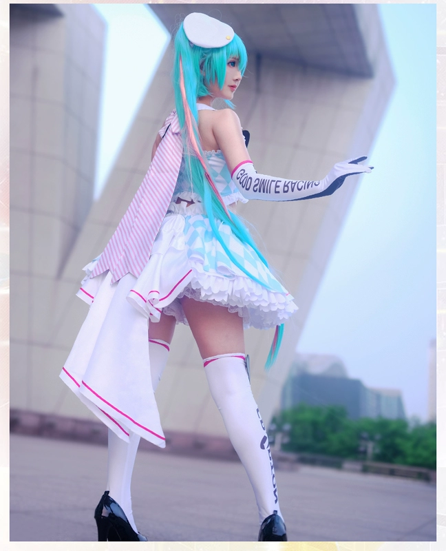 Spark anime Hatsune Miku cos suit Racing Hatsune 2019V home cosplay trang phục trọn bộ dễ thương - Cosplay