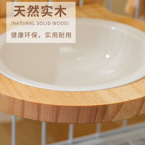 Кошачья чаша для кошачья кухня керамическая кошка выпивает вода чаша высокая стоимость двойная миска с собачьей кущницей для собак может повесить клетку для домашних животных принадлежности