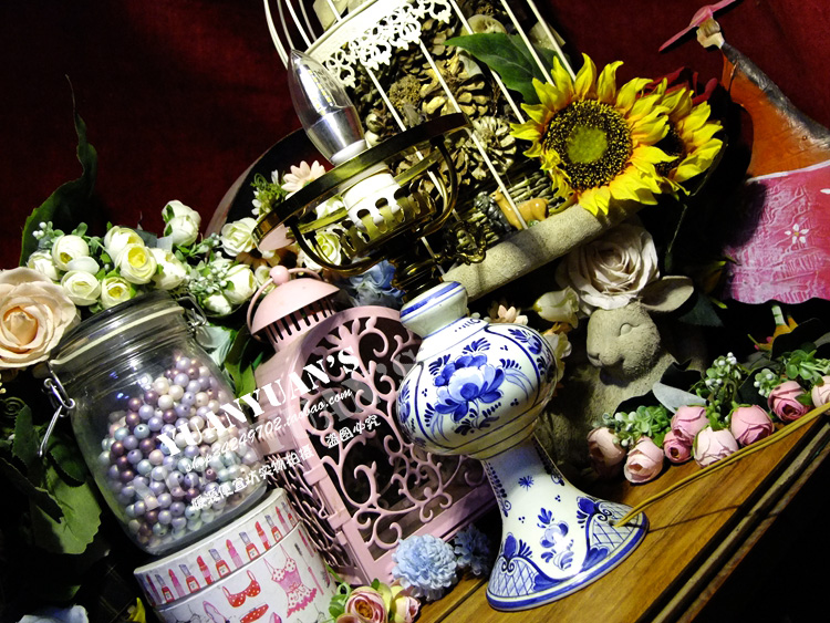 Netherlands back to Atlantic vintage antique collections delfts Jedi oil lamp styled hand-painted ceramic table light