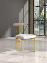 Nordic Light Lavish Home Backrest Dining Chair Minima Cafe Casual Bar Chair Makeup Chair Stainless creative Western Dining Chair