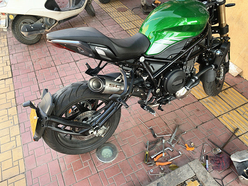 Suitable for Huanglong 302 502C 752S modified exhaust pipe 752 Scorpio SC exhaust AR exhaust