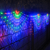 led chip peacock screen lights Holiday wedding window decoration of the wedding arrangement of star color lights flash