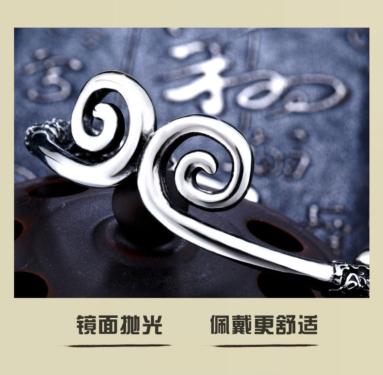 Qi Tian Da Sheng Chong Bracelet Bracelet Vòng đeo tay nam và nữ Sun Wukong Golden Hoop Bar Men Titanium Steel Cặp đôi vòng tay sinh viên vòng tay đá