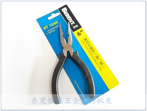 Berent 100 sharp 6-inch American multi-use pointed mouth pliers BT-1049 electrician tip pliers