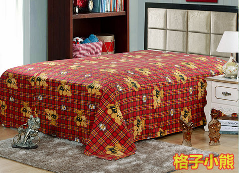 Tấm vải flannel cổ điển tất cả chăn đơn 1,5m1,8m hoạt hình dày mùa đông đơn drap giường đẹp