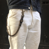  Hardwind Calee style American retro motorcycle tea core Brass cloth chain Pants chain Waist chain