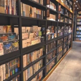 Пользовательский высокооборудованную стальную книжную полку школьную комнату школьного зала Xixi Fuxing Книжный магазин Железный однодневный дисплей с двойной дисплеем