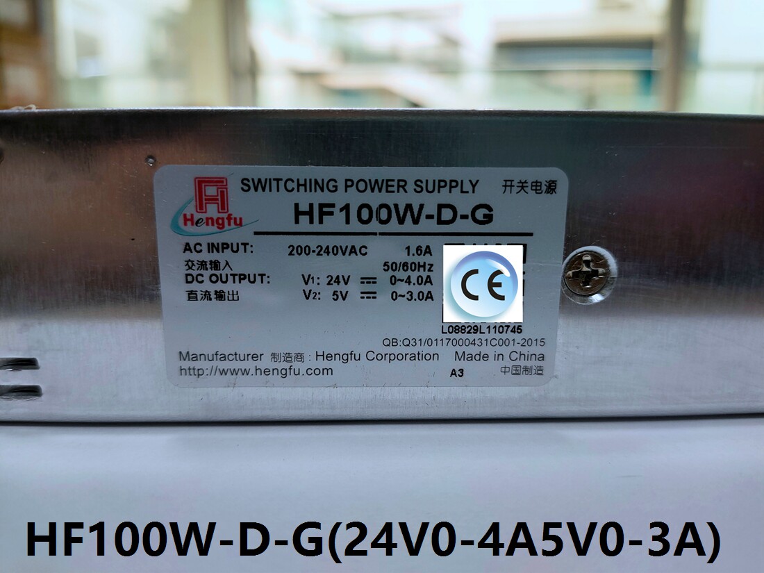 Shanghai Hengfu switching power supply HF100W-D-G (24V0-4A5V0-3A)Industrial elevator medical, etc