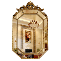 European style retro toilet mirror bathroom wall hanging art vanity mirror porch fireplace restaurant wall decoration mirror