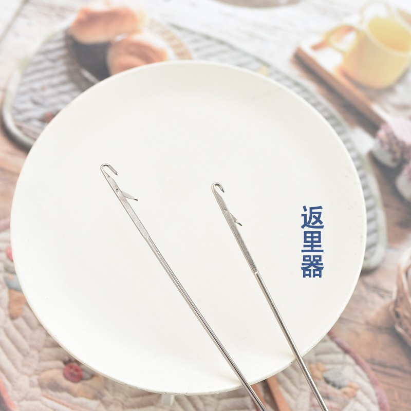 Stainless steel tipper String-threader Crochet back-in edge twister Long edition DIY hand tool