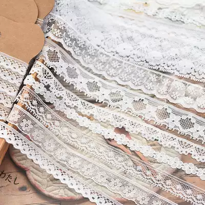 White lace nylon lace mesh yarn embroidery edge DIY handmade doll clothing accessories