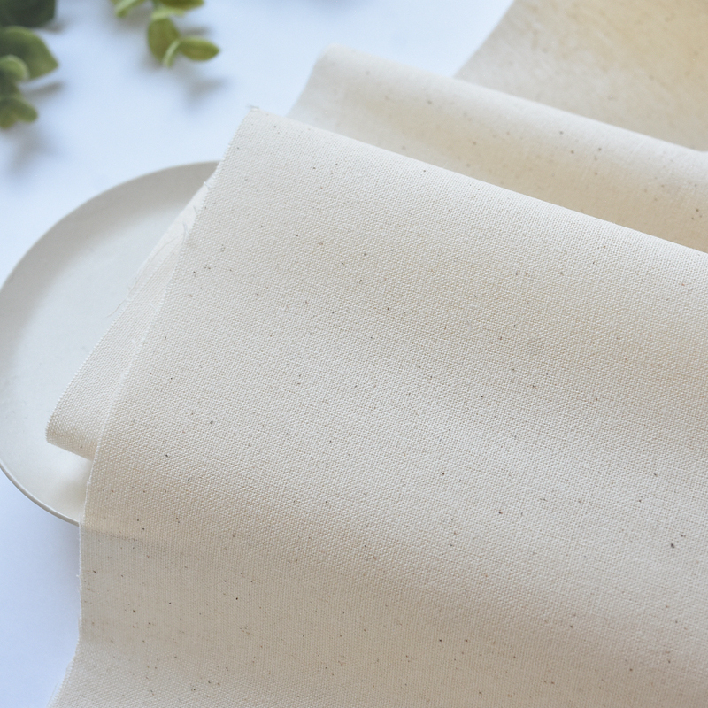 Pure Cotton White Raw Fabric Natural Cottonseed Fabric Raw Cotton Fabric Canvas Clothing Design Draping Dyeing Skin Fabric