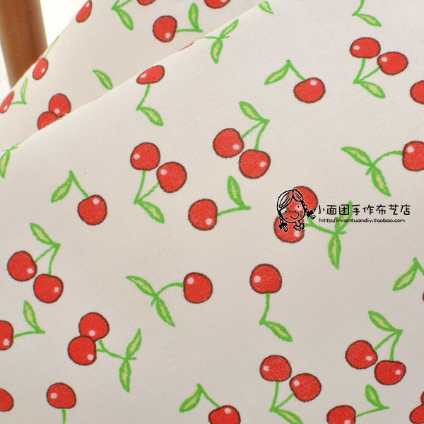 Bông vải cotton vải cherry phim hoạt hình bé vải handmade TỰ LÀM quần áo trẻ em quần áo vải C