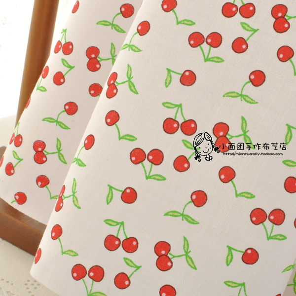 Bông vải cotton vải cherry phim hoạt hình bé vải handmade TỰ LÀM quần áo trẻ em quần áo vải C