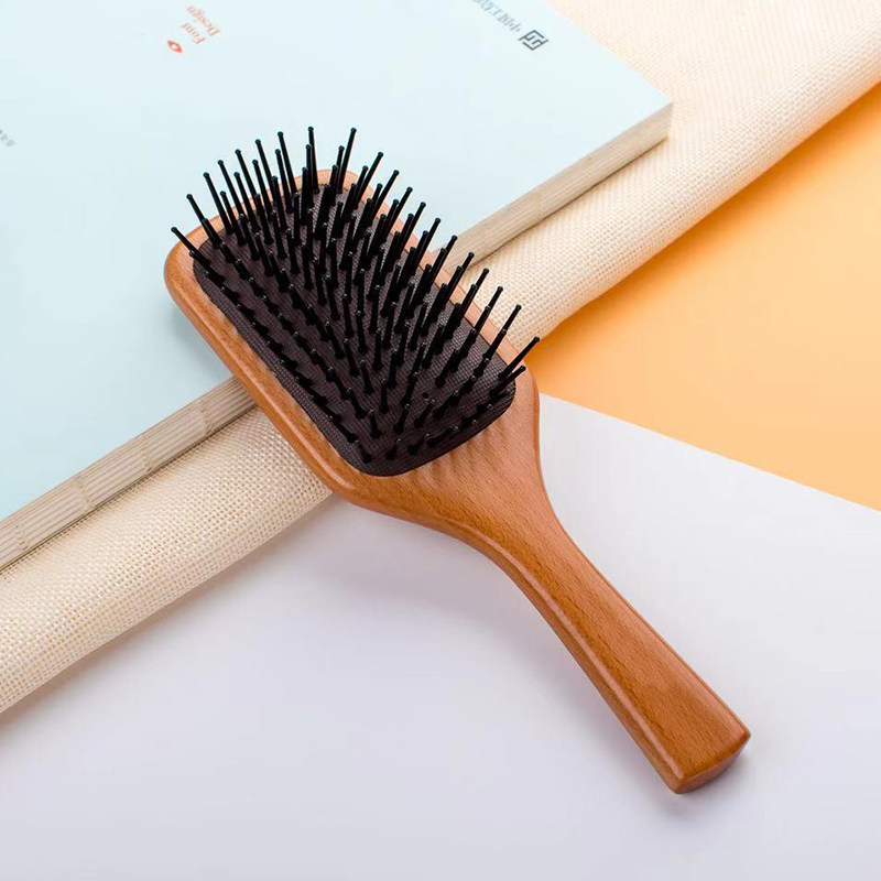 East silver plate board CBJAPAN joint limited edition full wood handle air bag massage wood comb smooth anti-hair static