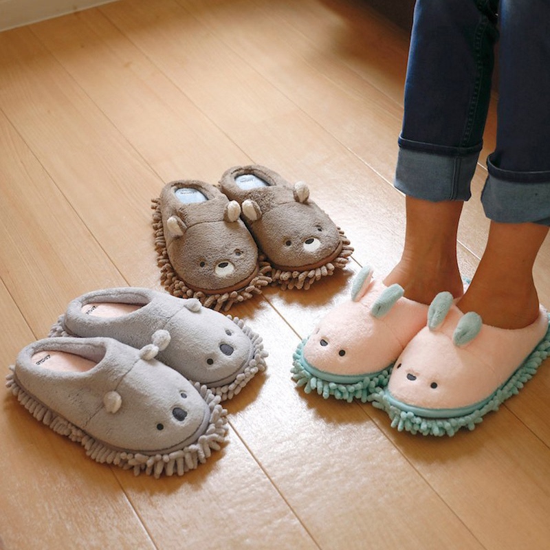 Japanese Imported Zooie Brown Bear Koala Rabbit Women's Household Super Absorbent Quick-Drying Lazy Cleaning Chenille Slippers Japanese Imported Zooie Brown Bear Koala Rabbit Women's Household Super Absorbent Quick-Drying Lazy Cleaning Chenille Slippers