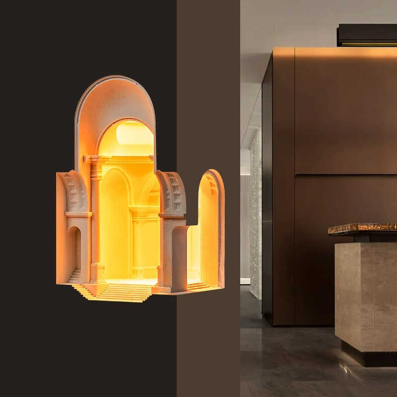Florence Recessed Plaster Lamp Staircase Corner Wall Lamp Living Room Corner Corridor Ambient Light Niche Lamp