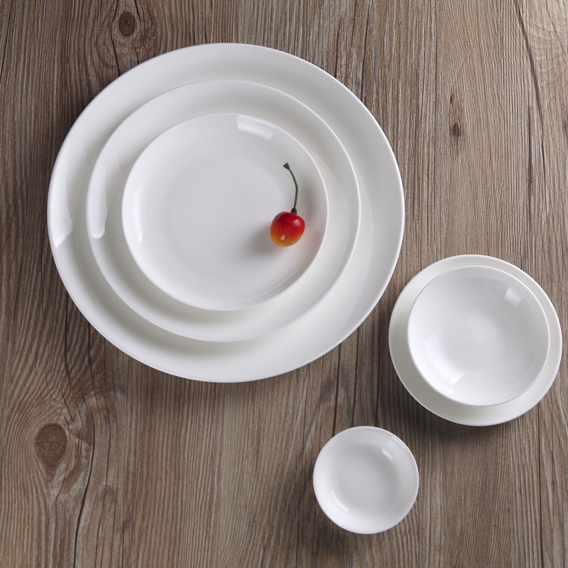 Tableware ipads porcelain of jingdezhen ceramic discs of pure flavor dish on CD, cold dish plate flat hotel Tableware fittings