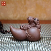 Purple Sand Tea Spoonful of Monkey Creativity Bouquets of Monkey Creative Bouquets of Creative Bouquets of Tea Handmade with Stuffed Animal