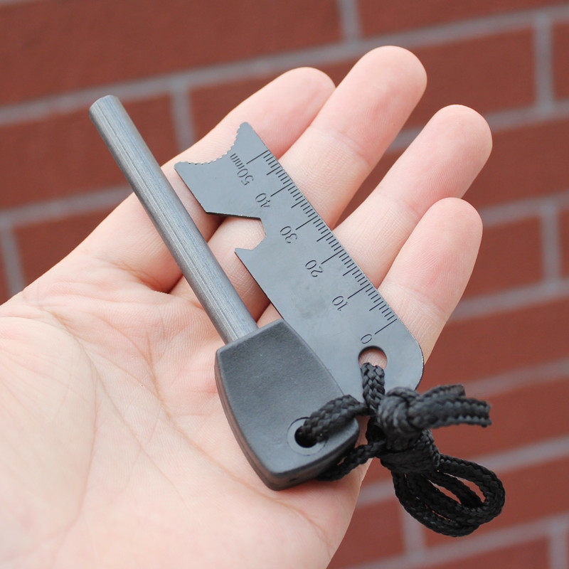 Sandwich baton fire stick solid fight flint outdoor camping raw fire suing large number ignition portable magnesium stick to take firearm-Taobao