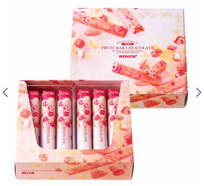 Japanese Royce Chocolate Band Cookie Strawberry Taste and Composite Taste